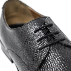 Walk London Florence Embossed Derby Shoe Black Clearance