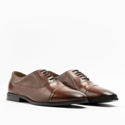 Walk London Florence Oxford Toe Cap Shoe Brown Store