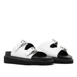 Walk London Garda Sandal White Cheap