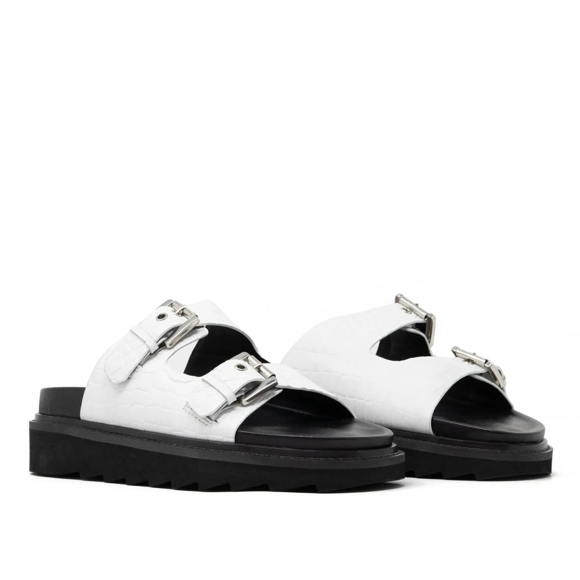 Walk London Garda Sandal White Cheap
