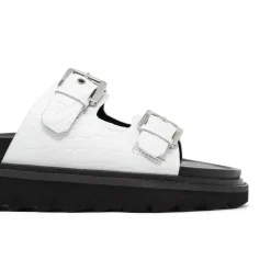 Walk London Garda Sandal White Cheap