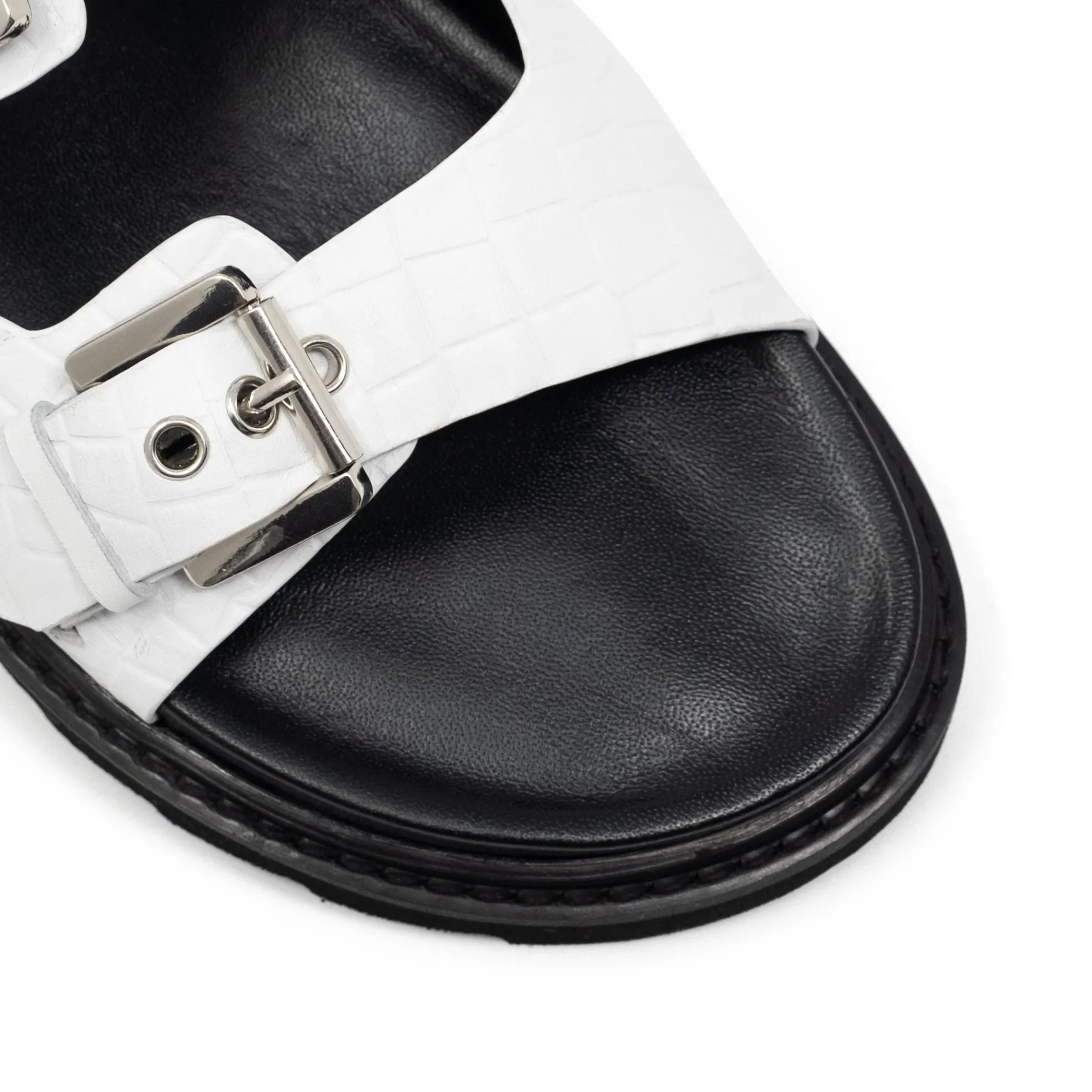 Walk London Garda Sandal White Cheap