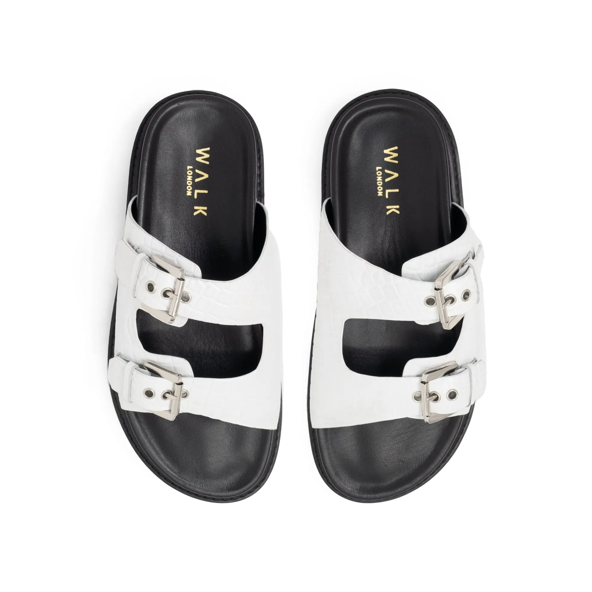 Walk London Garda Sandal White Cheap