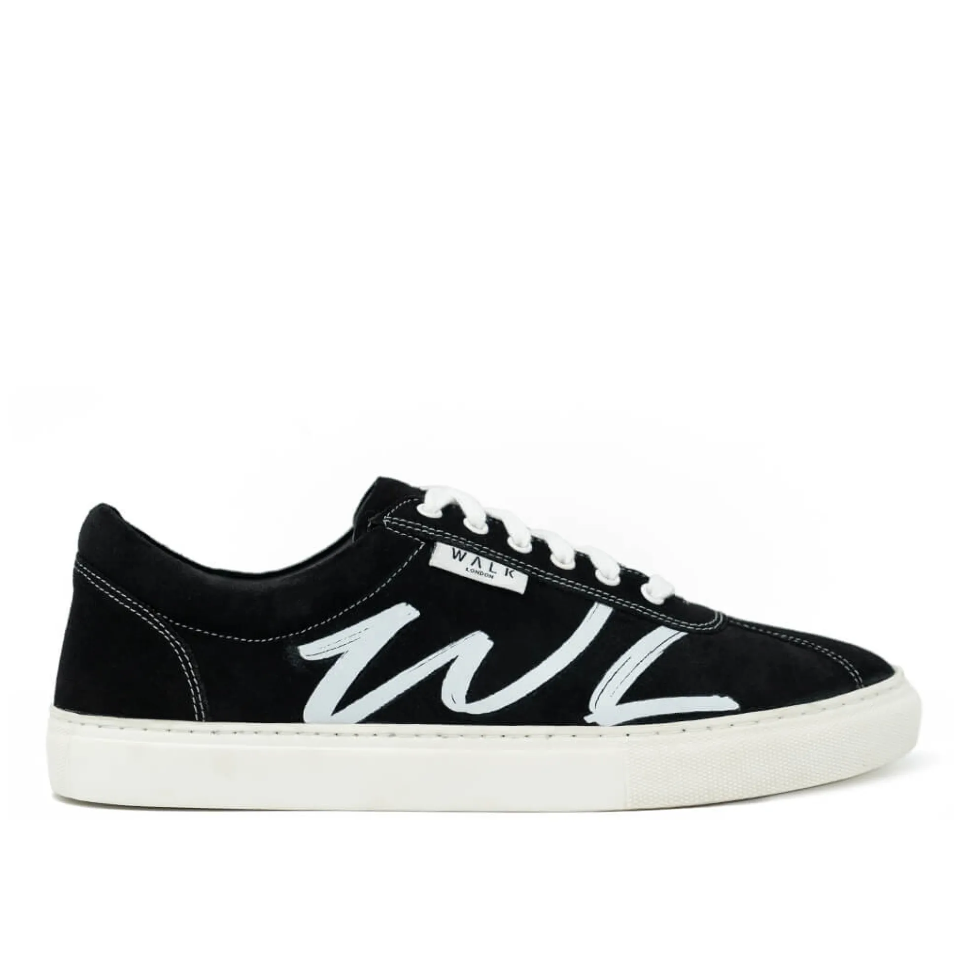 Walk London Hawk Sneaker Black Suede Flash Sale