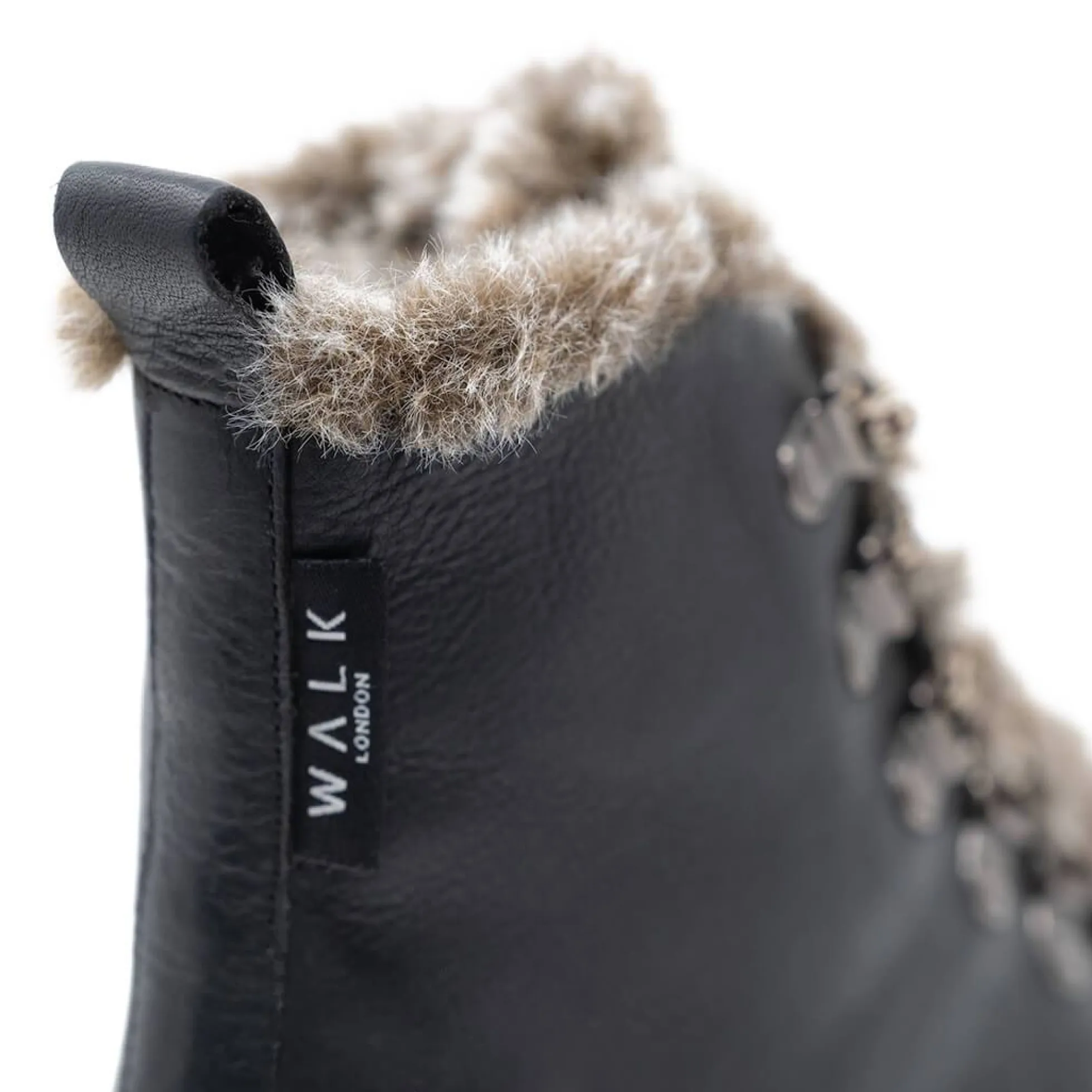 Walk London Holly Hiking Boot Black Clearance