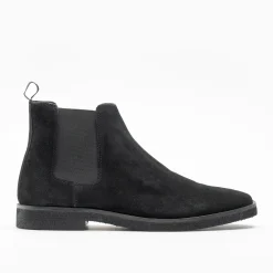 Walk London Hornchurch Chelsea Boot Black Suede Online