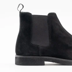 Walk London Hornchurch Chelsea Boot Black Suede Online