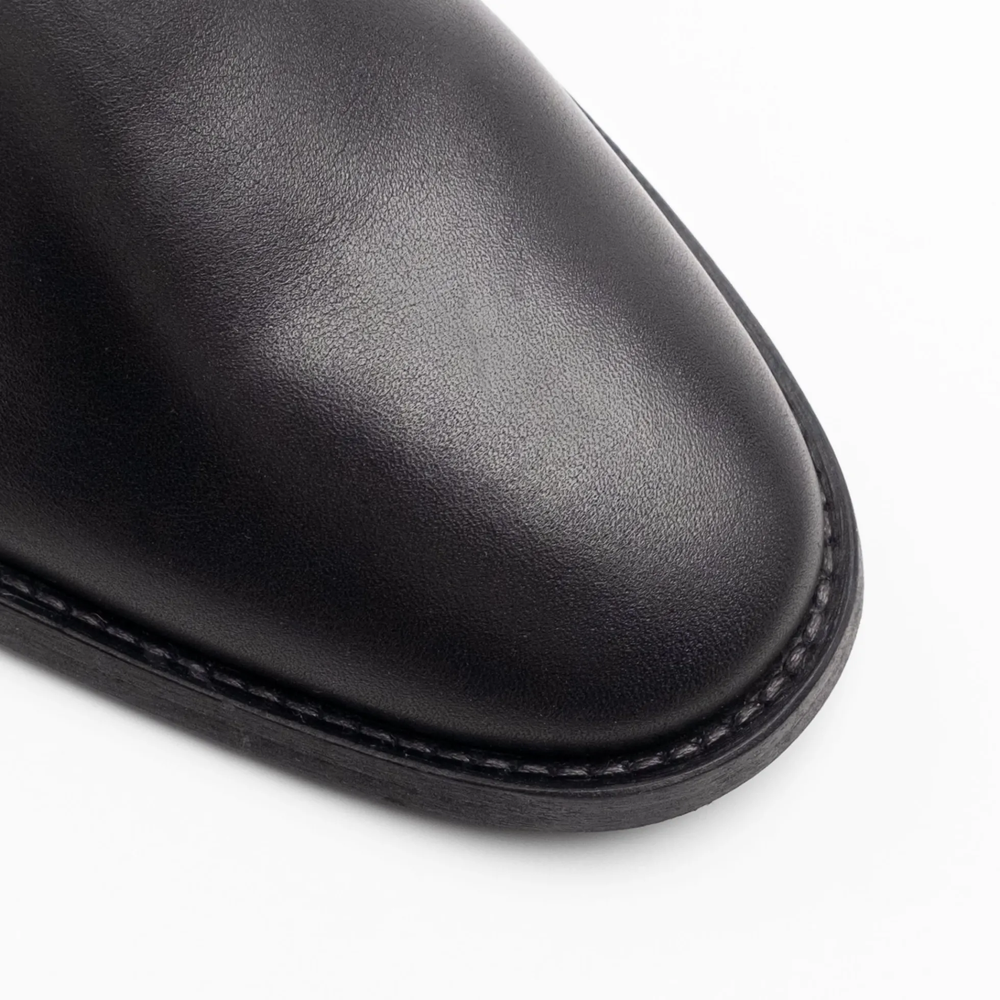 Walk London Hoxton Low Cuban Heel Zip Up Boot Black Clearance