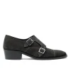Walk London Hoxton Monk Strap Shoe Grey Best Sale