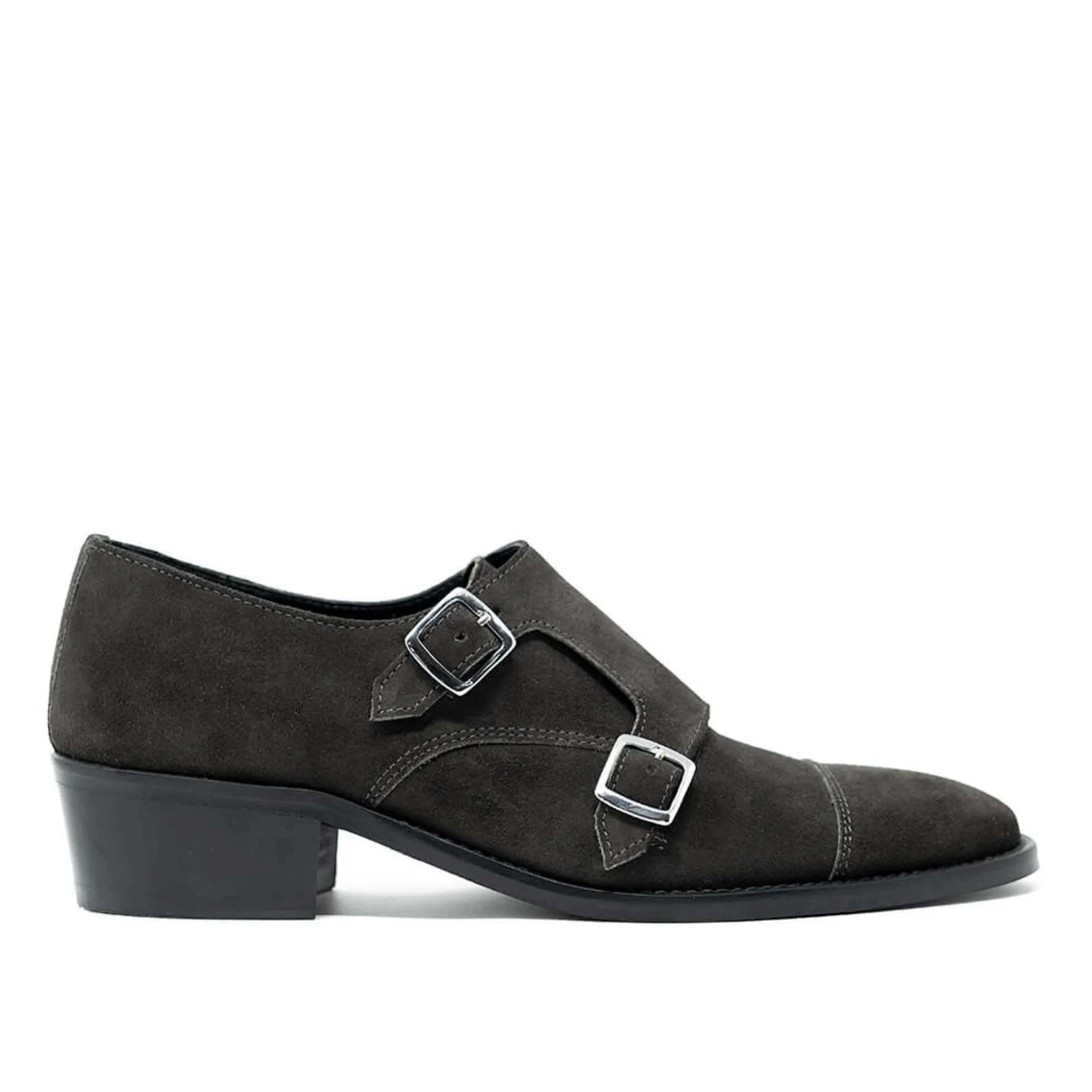 Walk London Hoxton Monk Strap Shoe Grey Best Sale