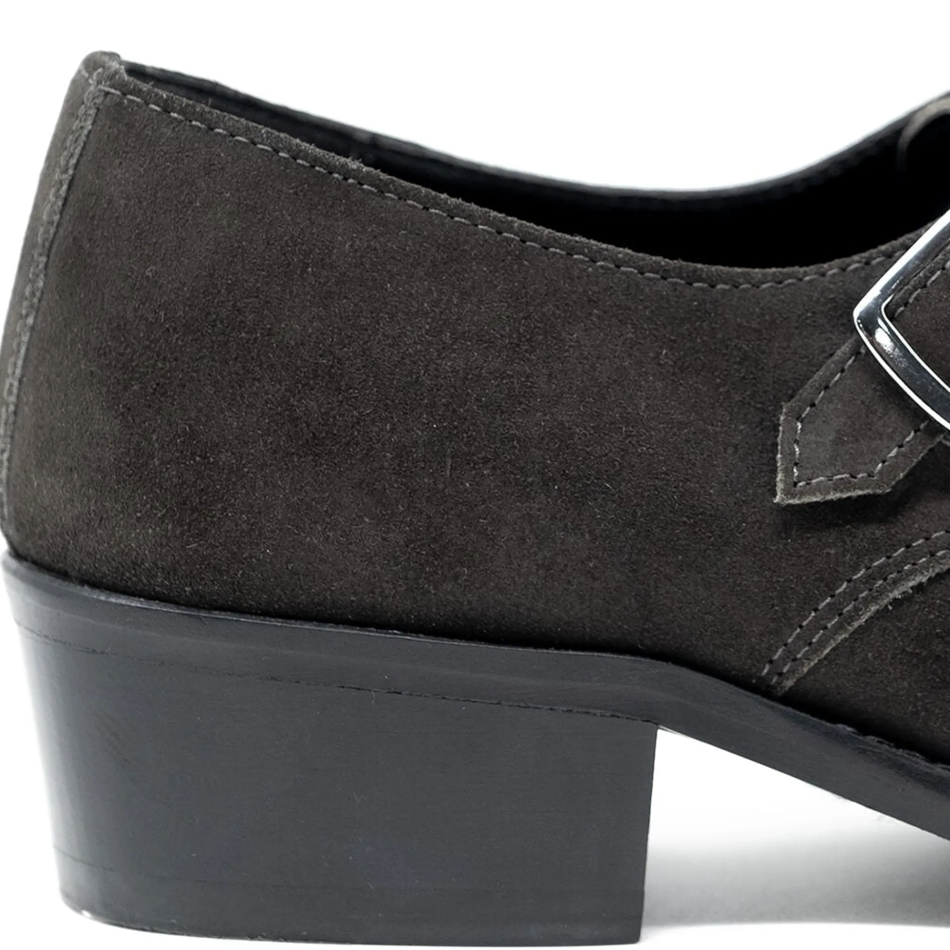 Walk London Hoxton Monk Strap Shoe Grey Best Sale