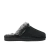 Walk London Isla Slipper Black Suede Outlet