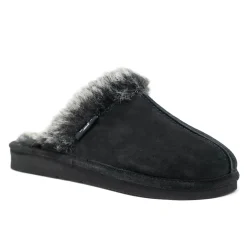 Walk London Isla Slipper Black Suede Outlet