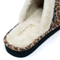 Walk London Isla Slipper Leopard Suede Sale