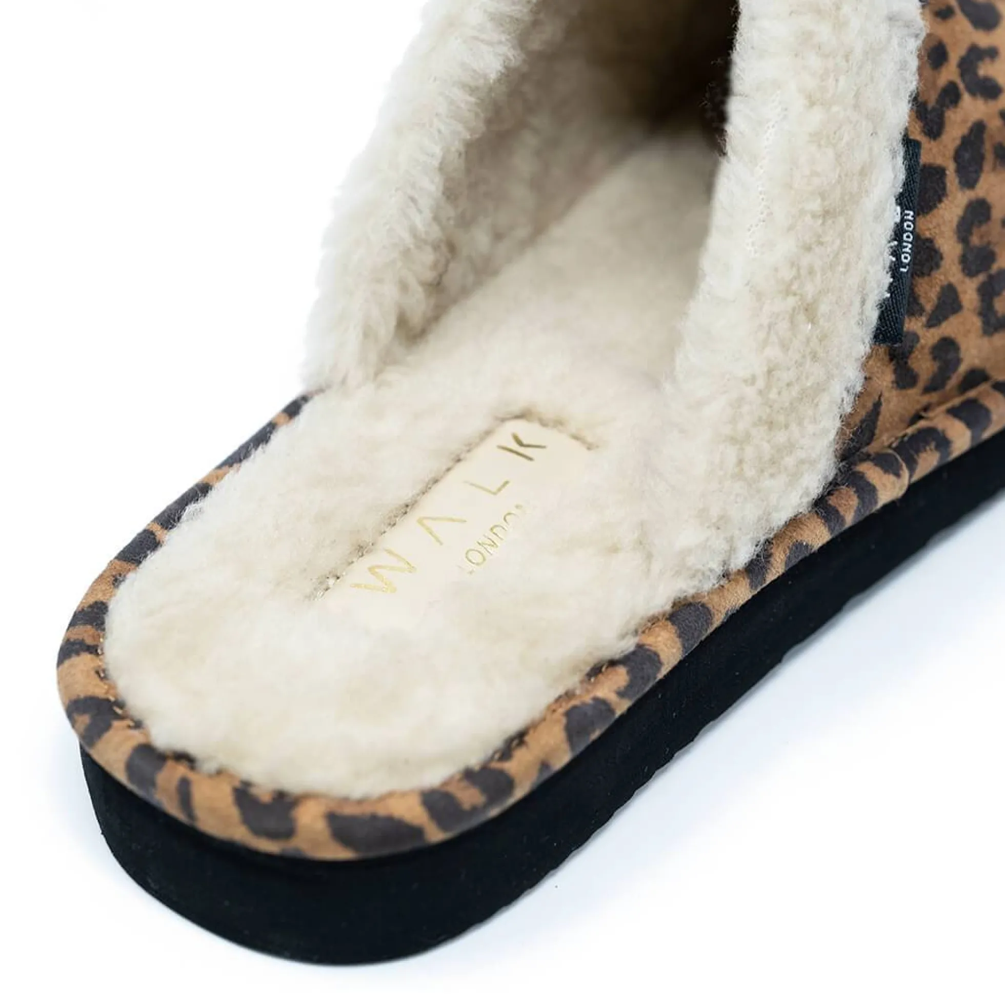 Walk London Isla Slipper Leopard Suede Sale