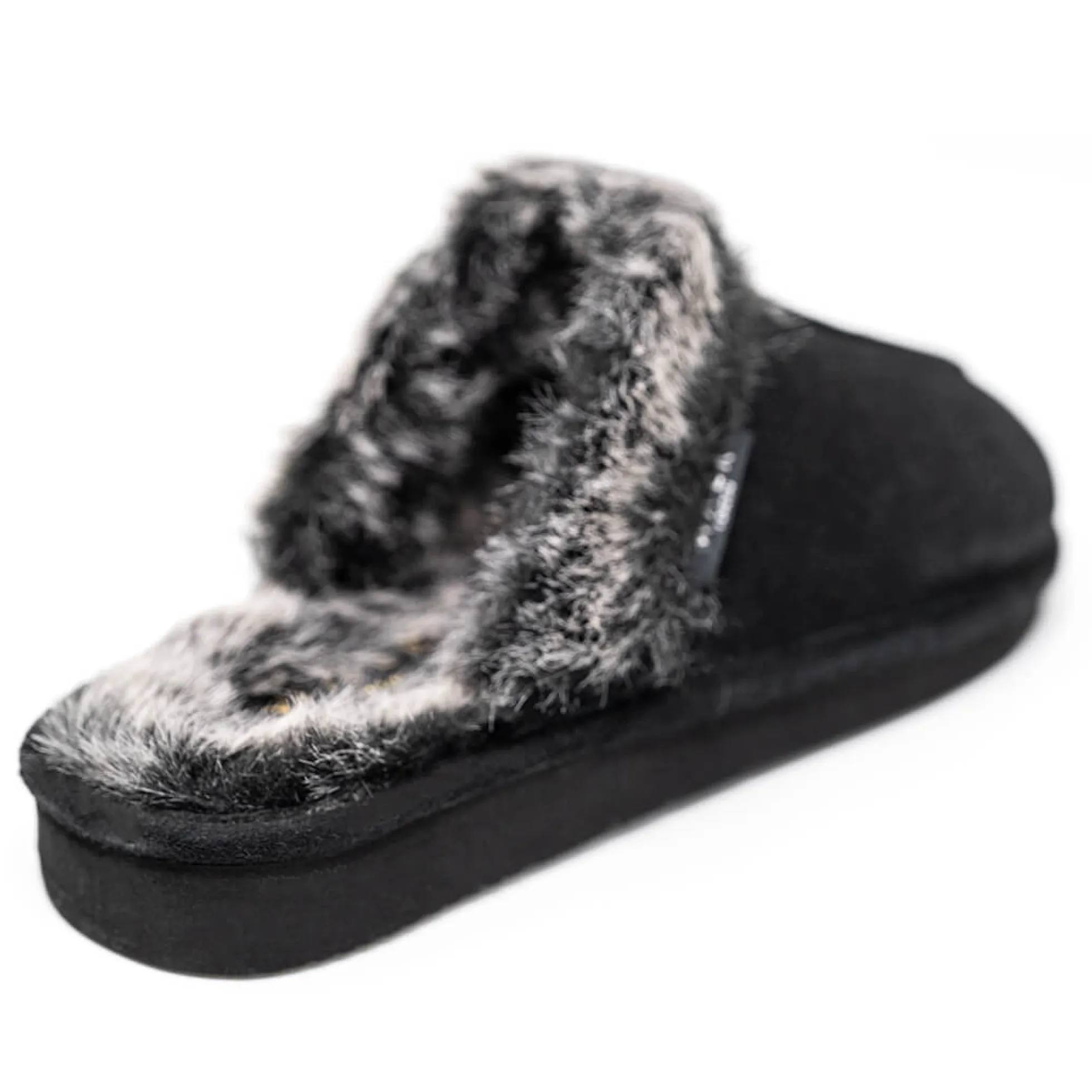 Walk London Isla Slipper Black Suede Flash Sale