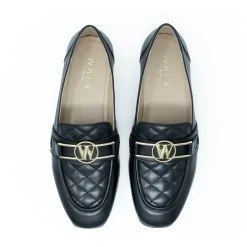 Walk London Jessie Trim Loafer Black Hot