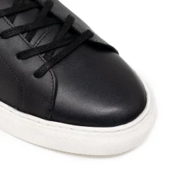 Walk London Kensington Sneaker Black Leather Outlet