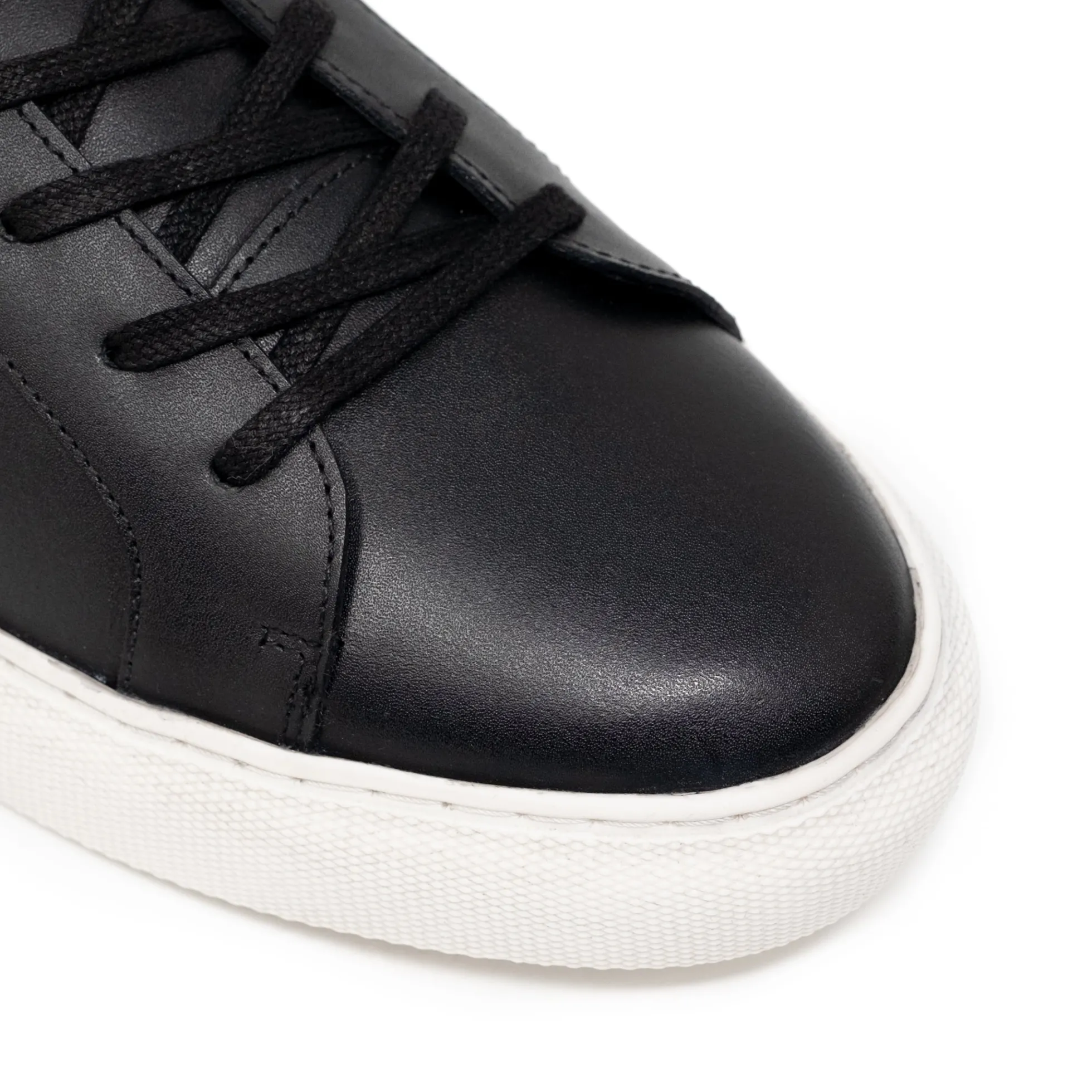Walk London Kensington Sneaker Black Leather Outlet