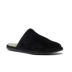 Walk London Langley Slipper Black & Beige Flash Sale
