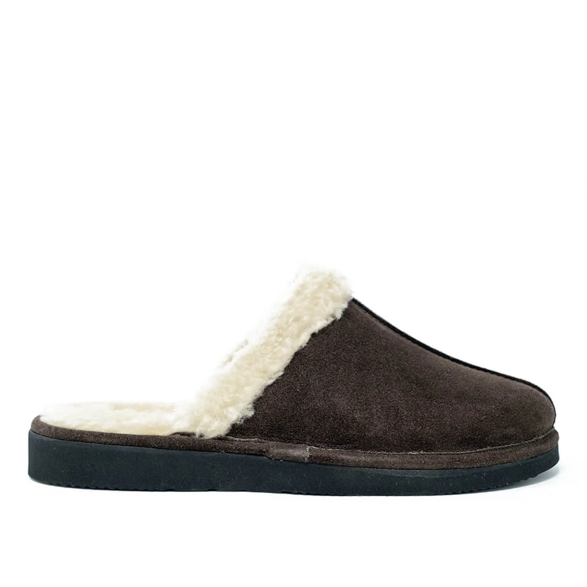 Walk London Leyton Slipper Brown Suede Fashion