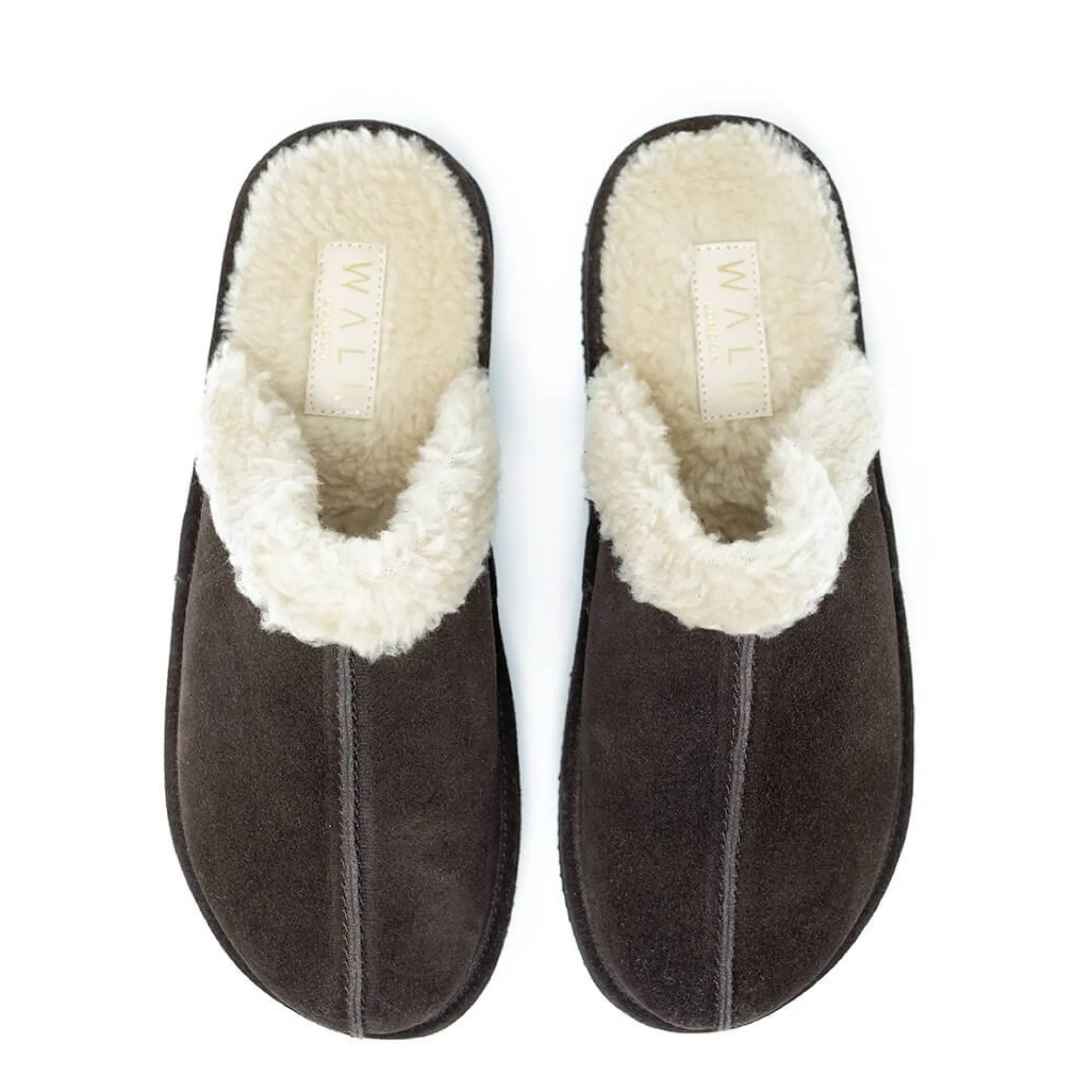 Walk London Leyton Slipper Brown Suede Fashion