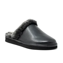 Walk London Leyton Slipper Black Leather Online