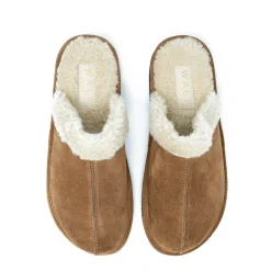 Walk London Leyton Slipper Tan Suede New