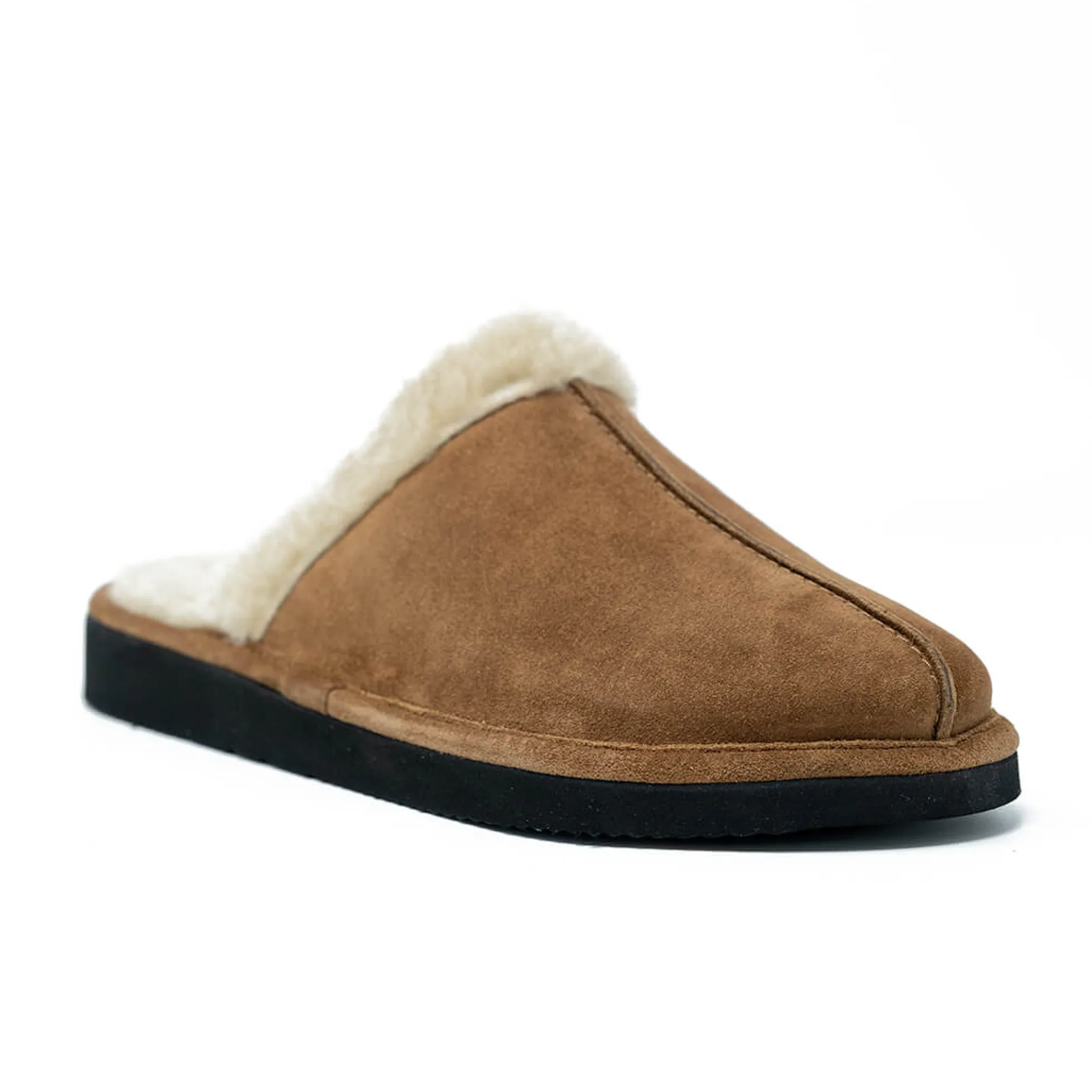 Walk London Leyton Slipper Tan Suede New