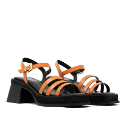 Walk London Lily Ankle Strap Heel Sandal Orange Online