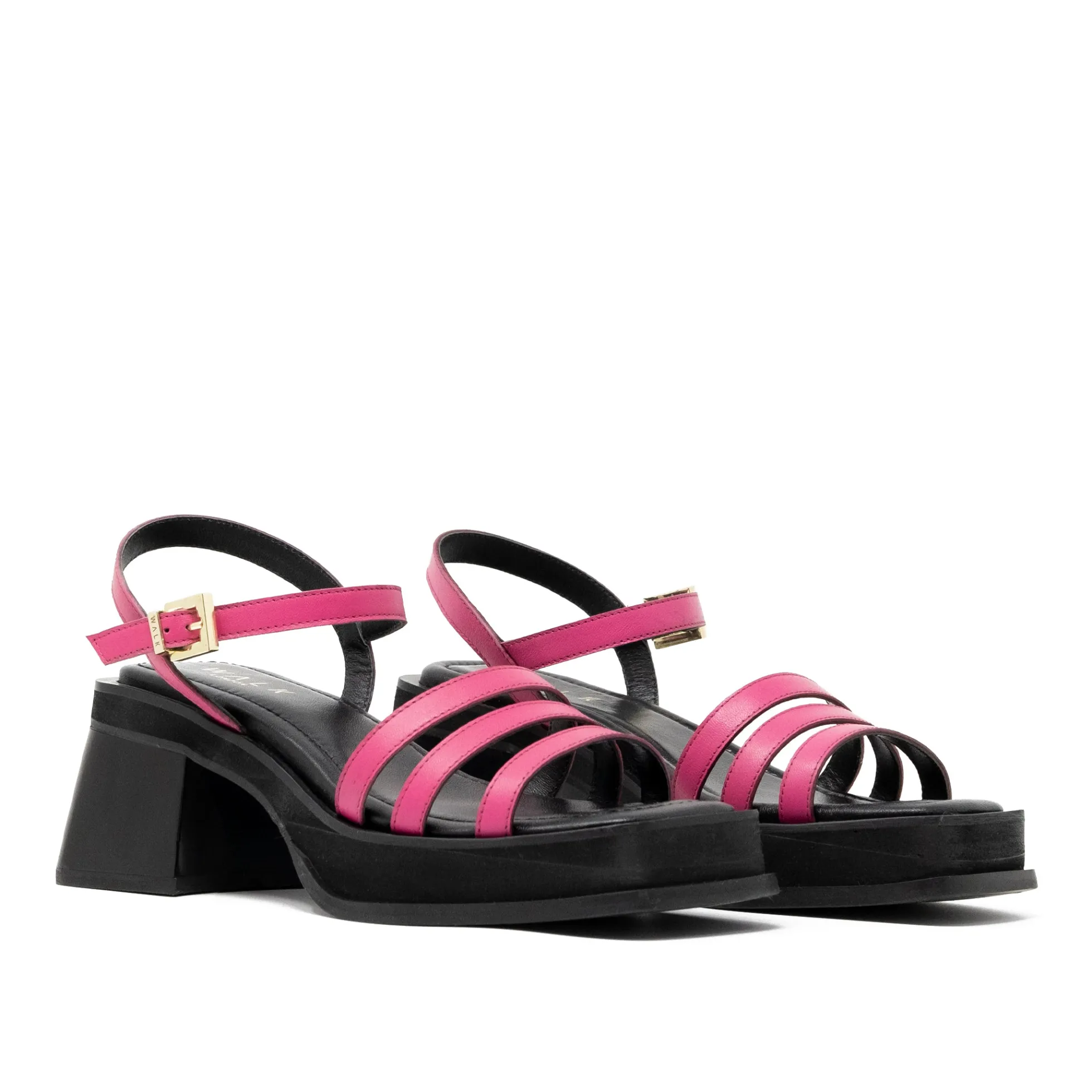 Walk London Lily Ankle Strap Heel Sandal Pink Discount