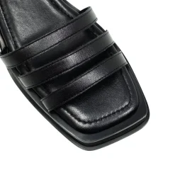 Walk London Lily Ankle Strap Heel Sandal Black Cheap