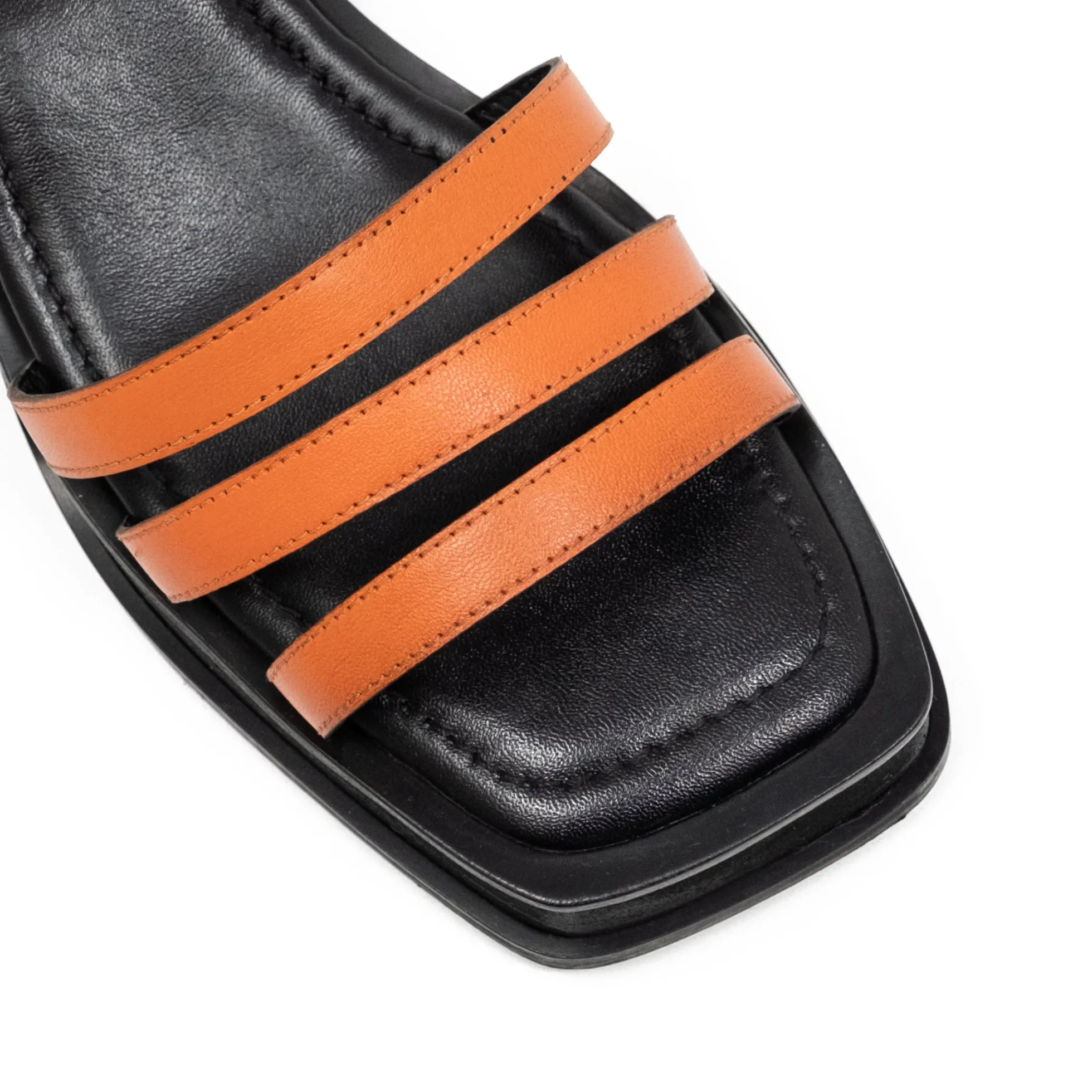 Walk London Lily Ankle Strap Heel Sandal Orange Best