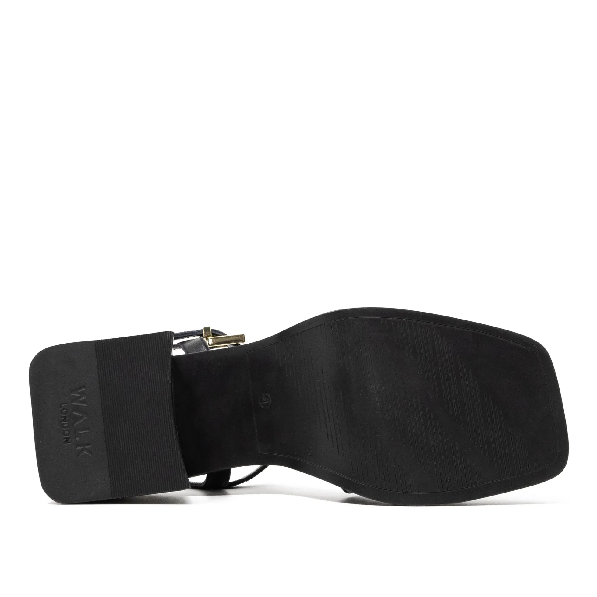 Walk London Lily Ankle Strap Heel Sandal Black Cheap