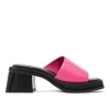 Walk London Lily Mule Heel Sandal Pink Discount