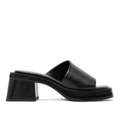 Walk London Lily Mule Heel Sandal Black Best Sale