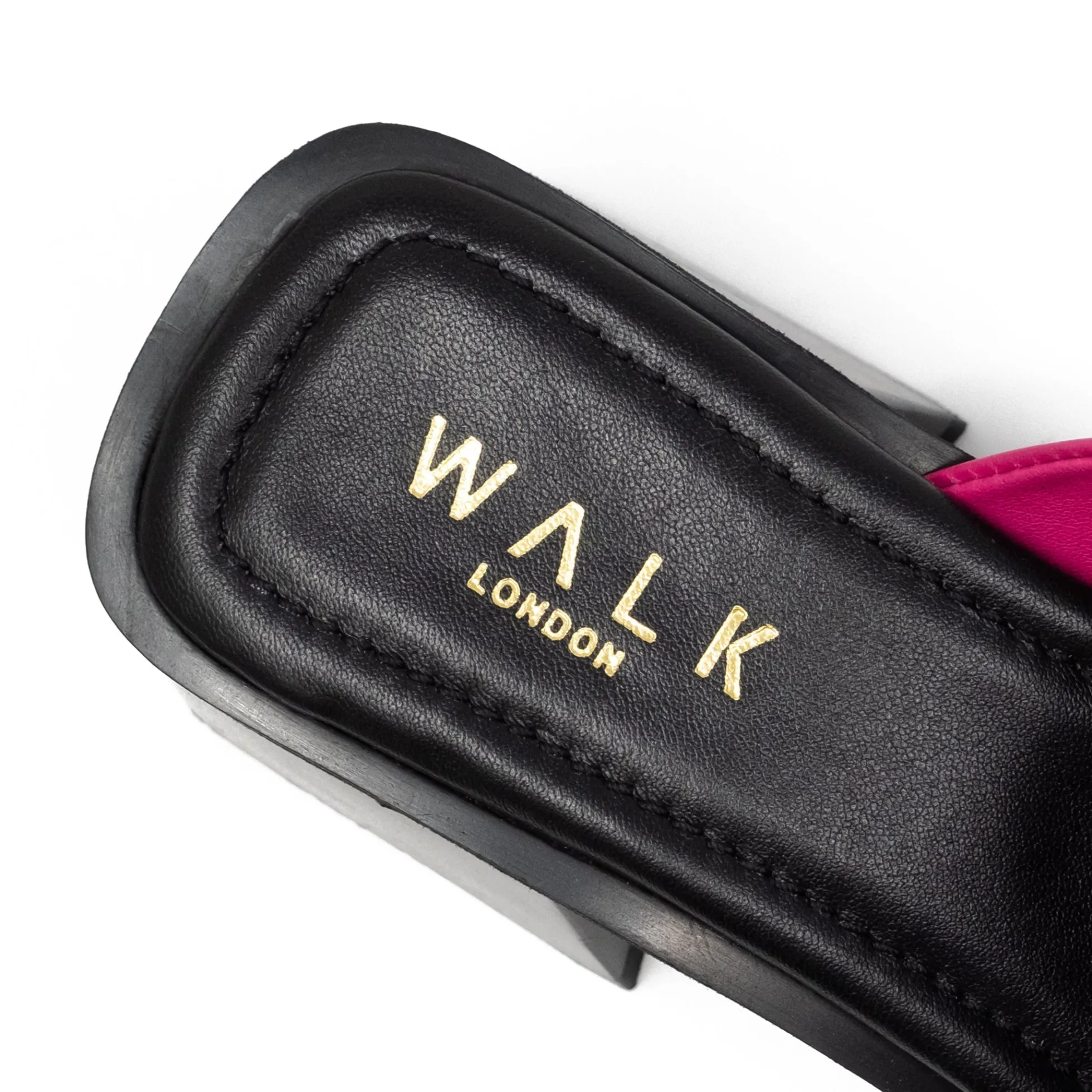 Walk London Lily Mule Heel Sandal Pink Discount