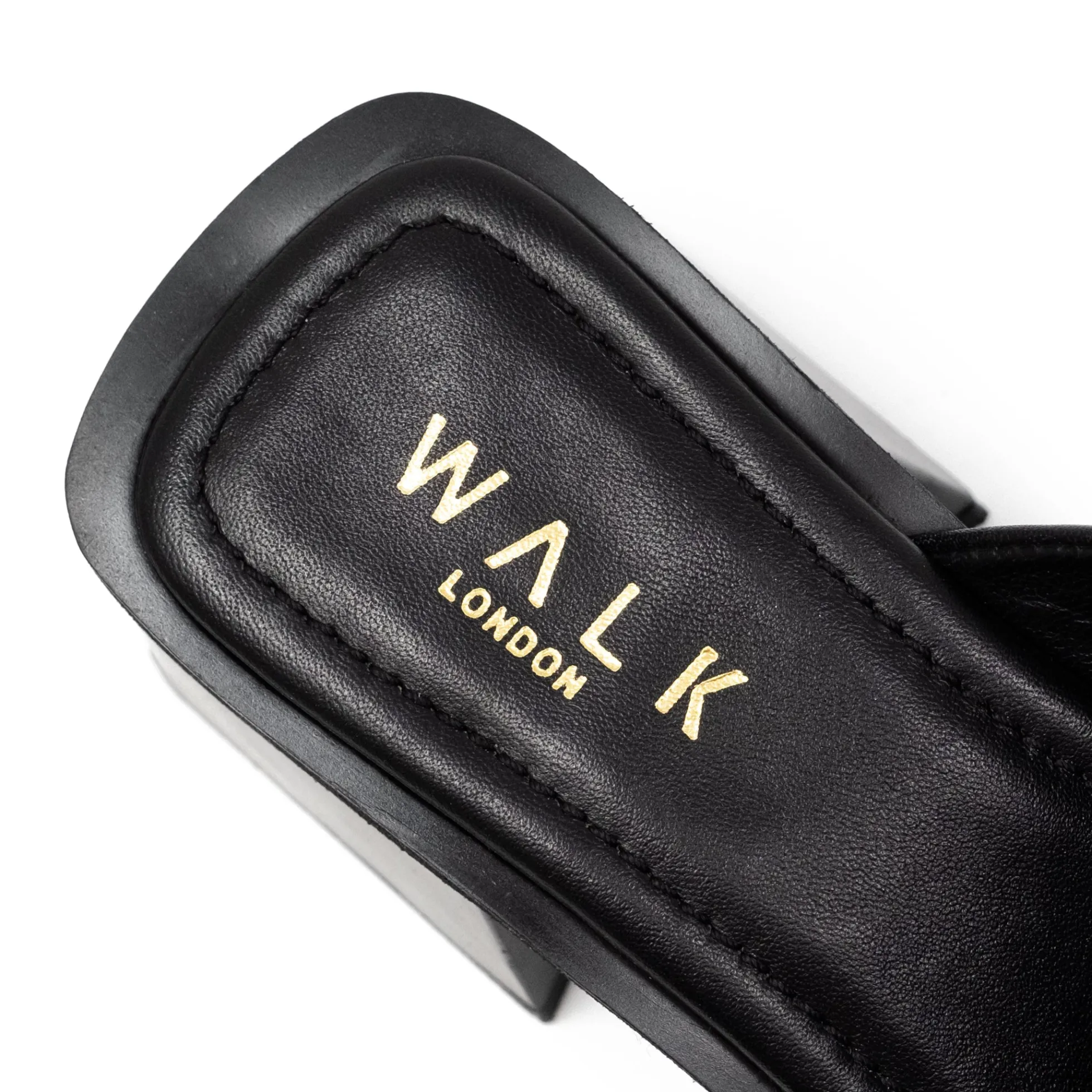 Walk London Lily Mule Heel Sandal Black Best Sale