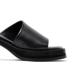Walk London Lily Mule Heel Sandal Black Best Sale