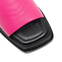 Walk London Lily Mule Heel Sandal Pink Fashion