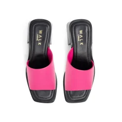 Walk London Lily Mule Heel Sandal Pink Discount