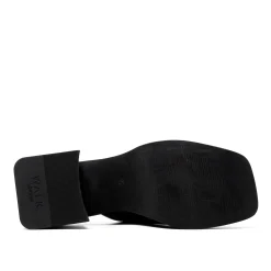 Walk London Lily Mule Heel Sandal Black Hot