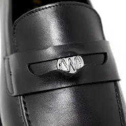 Walk London Luther Penny Loafer Black Cheap