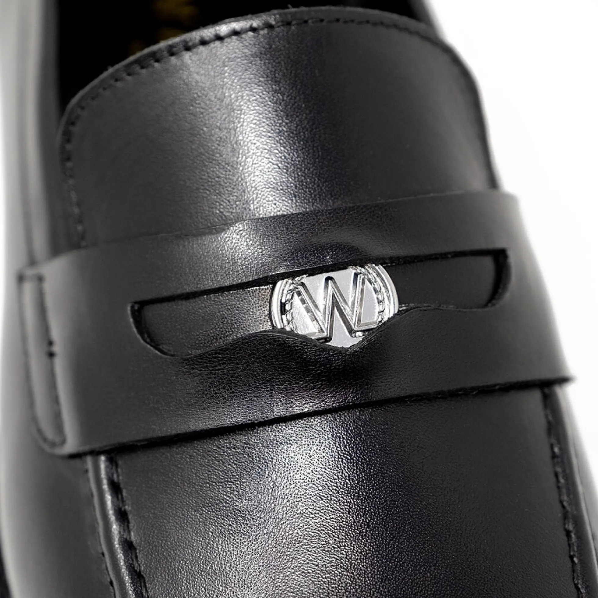 Walk London Luther Penny Loafer Black Cheap