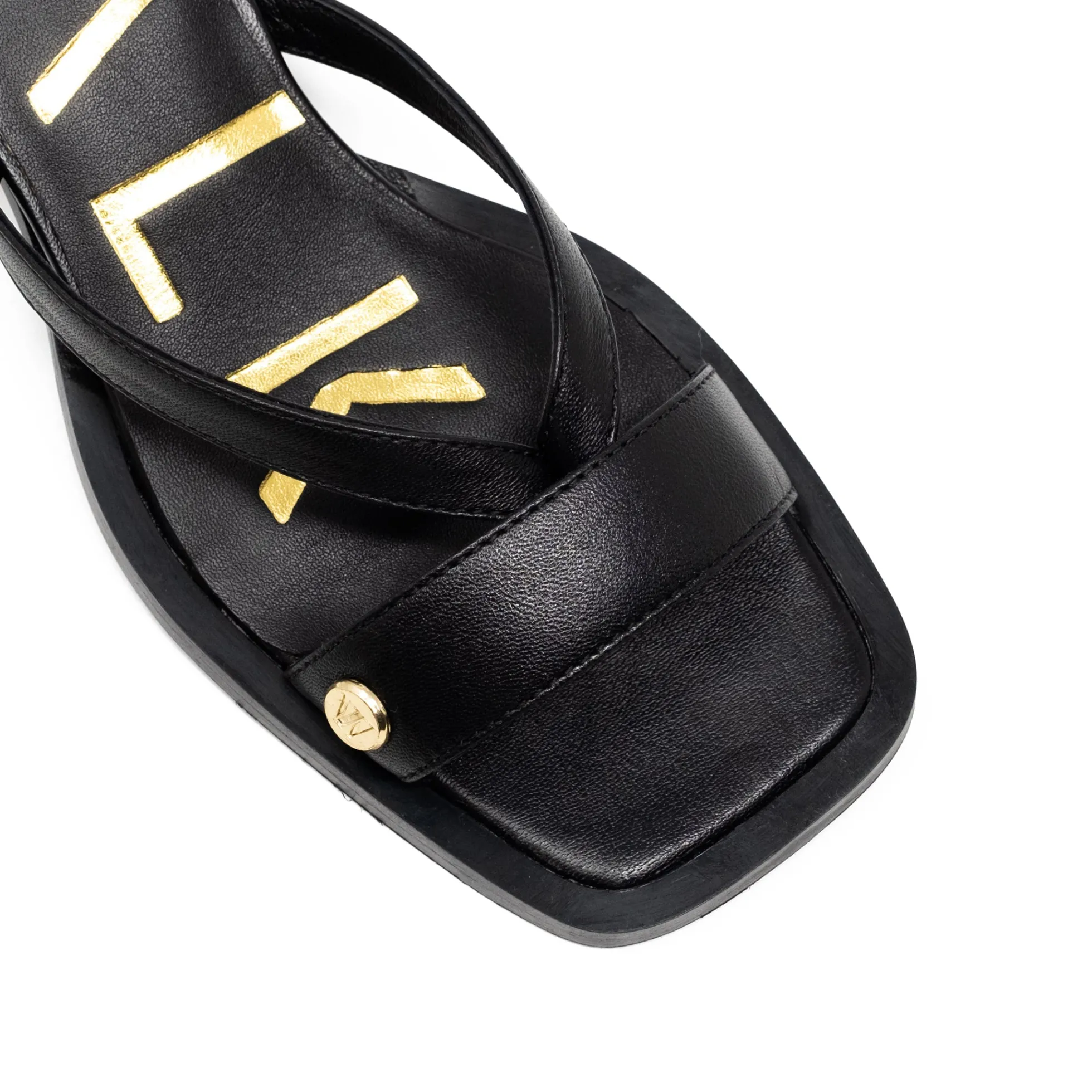 Walk London Maisy Toe Post Heel Sandal Black Cheap