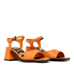 Walk London Maisy Two Part Heel Sandal Orange Best