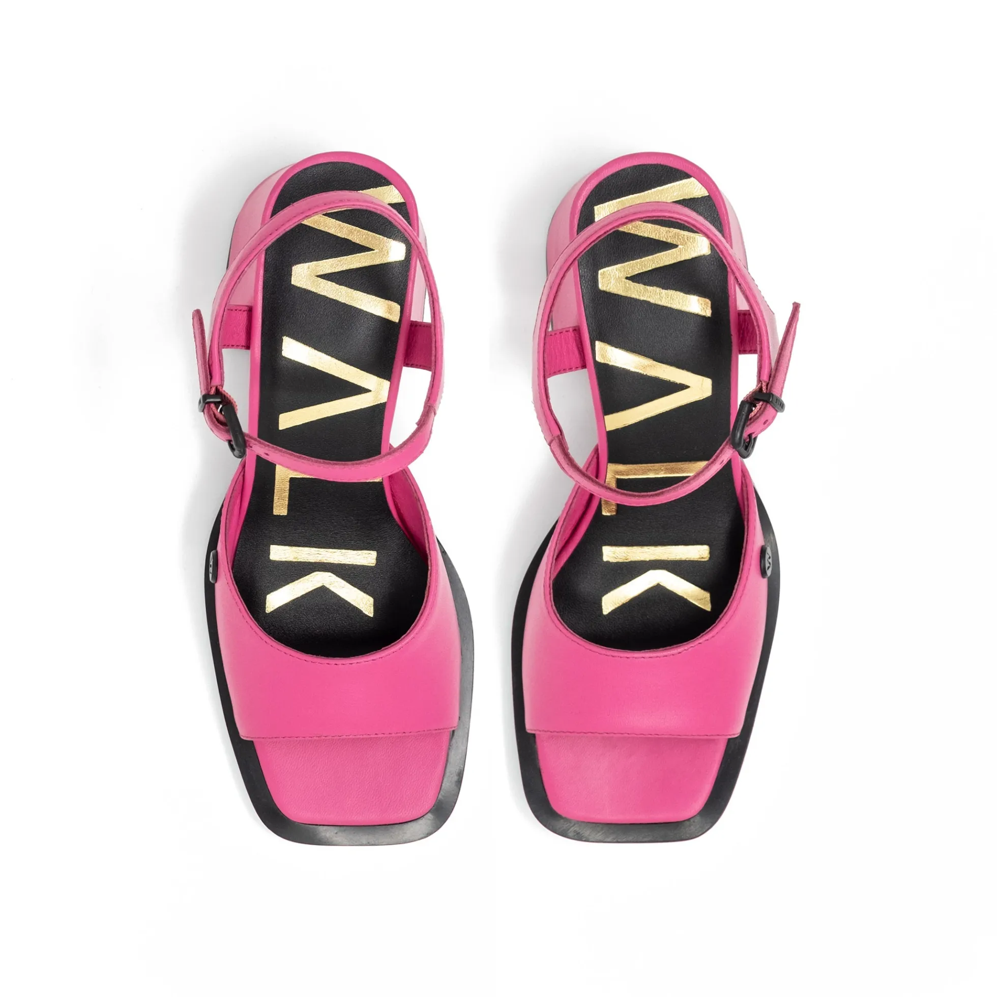 Walk London Maisy Two Part Heel Sandal Pink New
