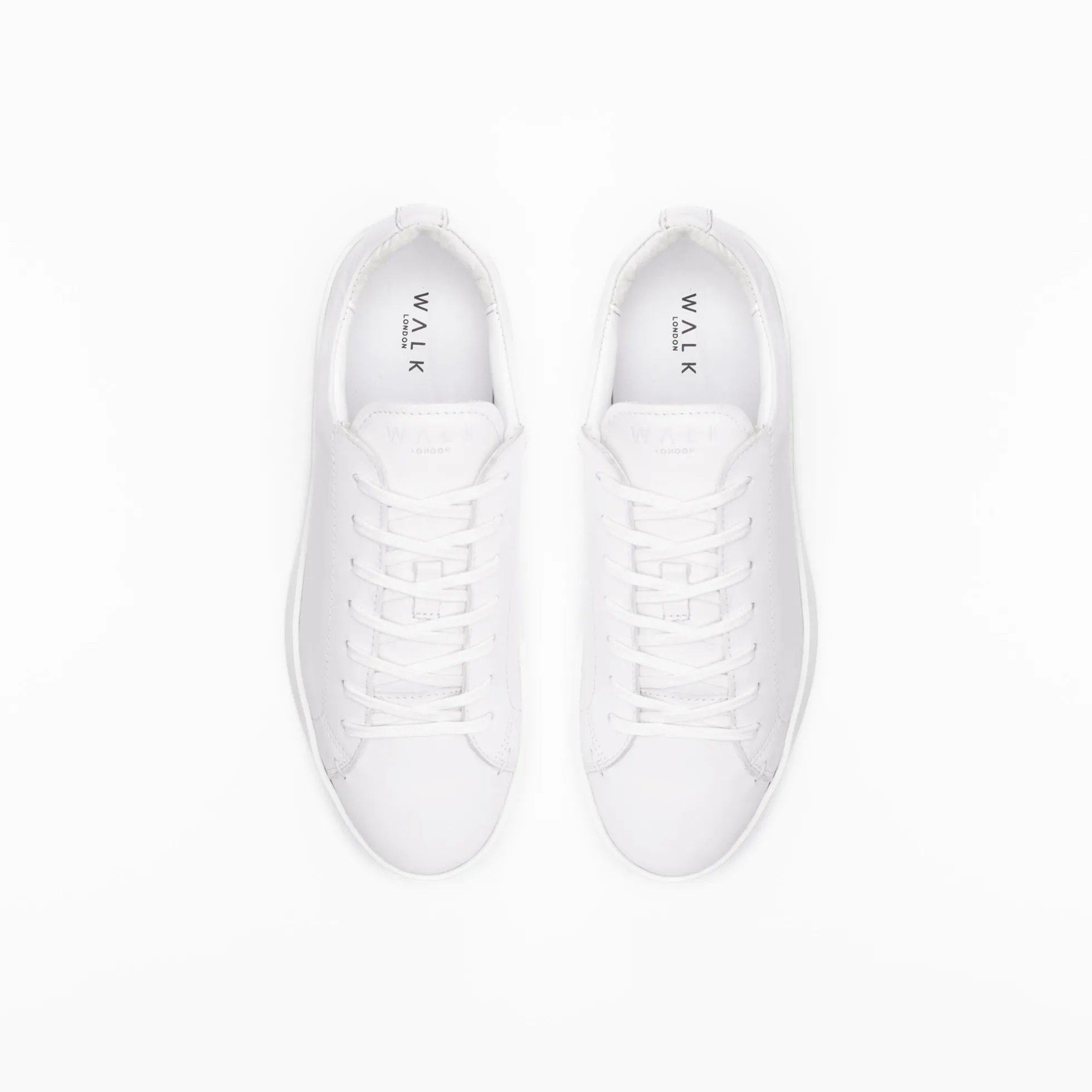 Walk London Marco Trainer White Leather Fashion