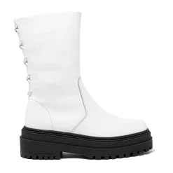 Walk London Margot Boot White Leather Flash Sale