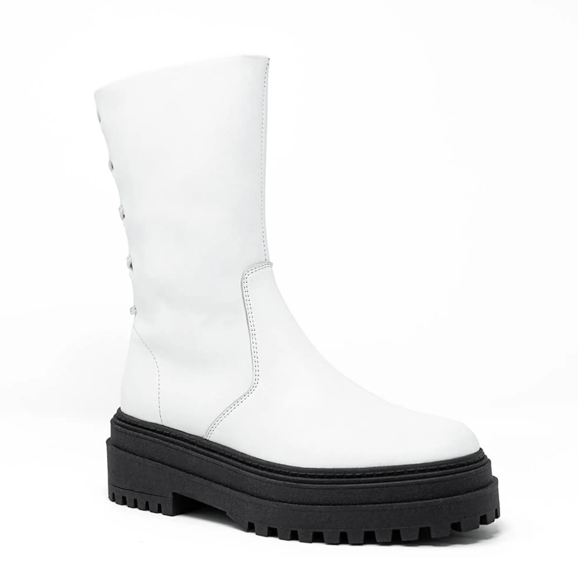 Walk London Margot Boot White Leather Clearance
